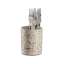 Поставка за прибори, бетон, кръгла, ф11см, h13,5см, TERRAZZO – APS