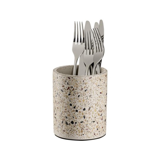 Поставка за прибори, бетон, кръгла, ф11см, h13,5см, TERRAZZO – APS