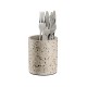 Поставка за прибори, бетон, кръгла, ф11см, h13,5см, TERRAZZO – APS