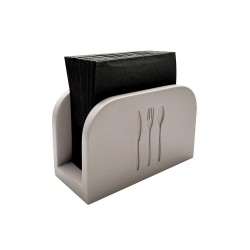 Салфетник, бетон, 16x7,5хh10см, сив, ELEMENT – APS