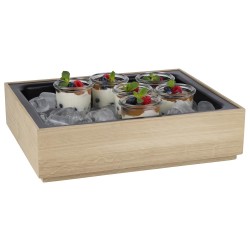 Дървена кутия, правоъгълна, GN 1/2, 32,5x26,5xh8,5см, стакабъл, VALO – APS