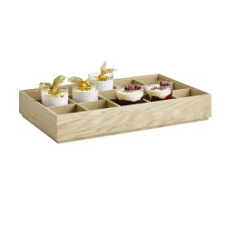 Дървен разделител / решетка с 15 разделения, GN 1/1, 50,5x30xh6см, кафяв, VALO – APS
