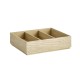 Комплект от 2 дървени разделителя за кутия GN 1/2, 24x10,5xh6см, кафяв, VALO – APS