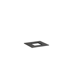 Каменно плато с отвор (8,3x8,3см), правоъгълно, GN 1/6, 17,6x16,2см, черно, VALO – APS