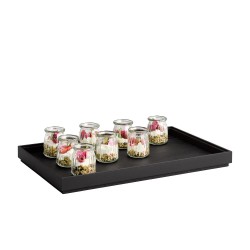 Дървена кутия, правоъгълна, GN 1/1, 53x32,5xh4,5см, черна, стакабъл, VALO – APS