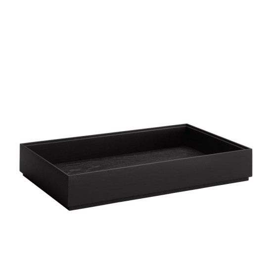 Дървена кутия, правоъгълна, GN 1/1, 53x32,5xh8,5см, черна, стакабъл, VALO – APS