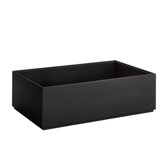 Дървена кутия, правоъгълна, GN 1/1, 53x32,5xh16,5см, черна, стакабъл, VALO – APS