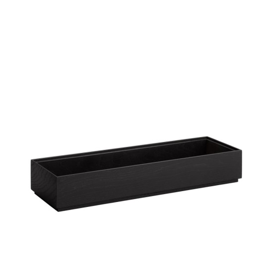 Дървена кутия, правоъгълна, GN 2/4, 53x16,2xh4,5см, черна, стакабъл, VALO – APS