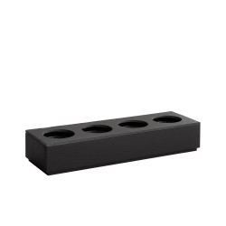 Дървена кутия, правоъгълна, GN 2/4, 53x16,2xh8,5см, черна, стакабъл, VALO – APS