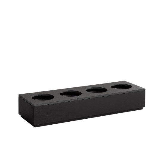 Дървена кутия, правоъгълна, GN 2/4, 53x16,2xh8,5см, черна, стакабъл, VALO – APS
