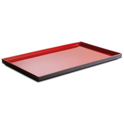 Меламиново плато черно/червено GN 1/1 53x32,5см ASIA PLUS - APS
