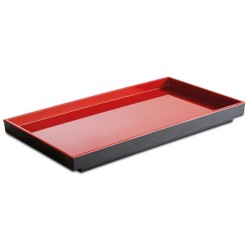 Меламиново плато черно/червено GN 1/3 32,5x17,6см ASIA PLUS - APS