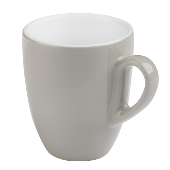 Порцеланова чаша MUG, ф8,5см, h10см, 330мл, сива, стакабъл, SNUG – APS