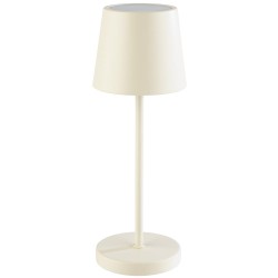 Лампа за маса, настолна, метал, IPS4, кръгла, ф9см, h25см, бяла, MERLE MINI – APS