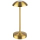 Лампа за маса, настолна, метал, IPS4, кръгла, ф8см, h20см, златиста, ALVA – APS