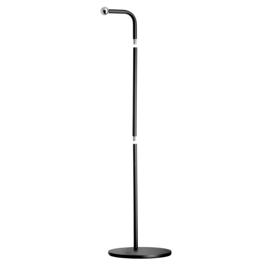 Метална стойка за LED осветителна глава за бюфет, 3 елемента, ф14см, h31/51см, черна, VALUMO – APS