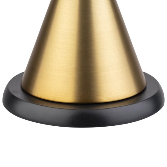 Лампа за маса, настолна, метална, IPS4, кръгла, ф13см, h11,5см, златиста, CONE MINI – APS