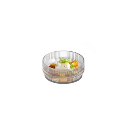 Стъклена купа, кръгла, ф12,5см, h5,5см, 350мл, прозрачна, стакабъл, THE GRID – APS