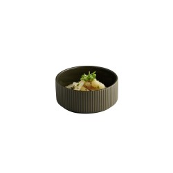 Порцеланова купа, кръгла, ф14см, h6см, 450мл, кафява, стакабъл, THE GRID – APS