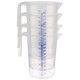 Полипропиленова мерителна кана, ф15см, h20,5см, 2л, прозрачна, стакабъл, STACKABLE – APS
