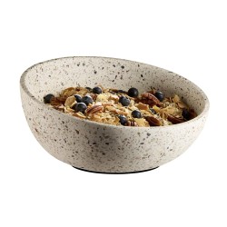 Купа скосена, бетон, ф26см, h7,5/13см, 1,7л, стакабъл, TERRAZZO – APS