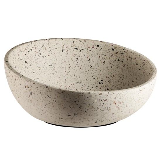 Купа скосена, бетон, ф29,5см, h8,5 / 14,5см, 2,5л, стакабъл, TERRAZZO – APS