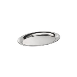 Иноксов поднос, овал, 19х15хh0,5см, огледален, стакабъл, KAFFEEHAUS – APS