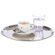 Иноксов поднос / плато / табла, кръгъл, ф27см, h1,5см, стакъбъл, KAFFEEHAUS – APS