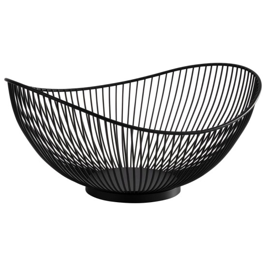 Метална купа / фруктиера, 29,5x25,5xh13,5см, черна, стакабъл, SVART – APS