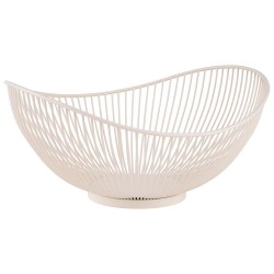 Метална купа / фруктиера, 29,5x25,5см, h13,5см, бяла, стакабъл, SVART – APS