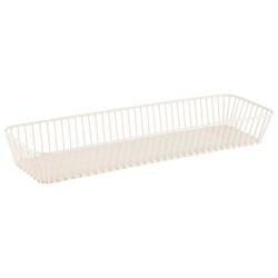 Метален панер, GN2/4, 53x16,2см, h7см, бял, стакабъл, URBAN – APS