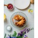 Метална купа / фруктиера, кръгла, ф17,5см, h8см, зелена, стакабъл, SVART – APS