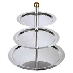 Иноксова стойка на 3 нива, ф48/38/32см, h50см, FINESSE – APS