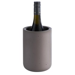 Охладител за бутилка, бетон, кръгъл, ф12/10см, h19см, сив, ELEMENT – APS