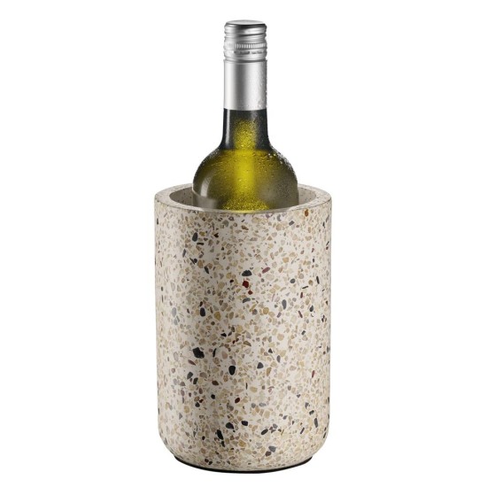 Охладител за бутилка, бетон, кръгъл, ф12,5/10см, h19см, TERRAZZO – APS