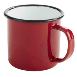 Емайлирано канче червено/черно 350мл ENAMELWARE - APS