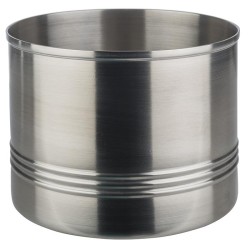 Иноксова купа / буркан за сервиране, кръгла, ф13,5см, h10,5см, 1,3л, стакабъл – APS