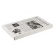 Хартия за презентация, 42x25см, 500бр., правоъгълна, черна/бяла, SNACKHOLDER - APS