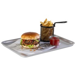 Хартия за презентация, 42x25см, 500бр., правоъгълна, черна/бяла, SNACKHOLDER - APS