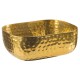 Алуминиева релефна купа, правоъгълна, 15,5x12xh5,5см, 700мл, gold, стакабъл – APS