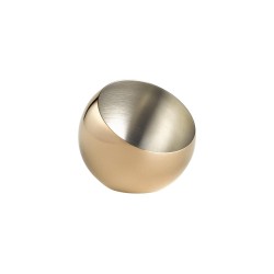 Комплект от 3 иноксови купи, 18/8, кръгли, скосени, ф8см, h7см, 100мл, copper, „SPHERE“ – APS