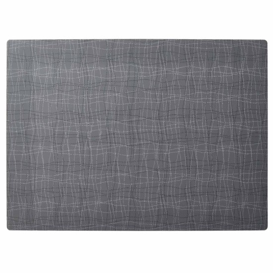 Силиконова подхожка за хранене, правоъгълна, 45x33см, антрацит, VELMA – APS