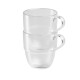 Чаша MUG с дръжка, тритан, ф8,5см, h9см, 250мл, прозрачна, стакабъл, TEATIME - APS