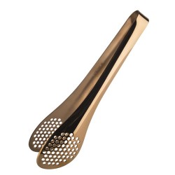 Иноксова универсална щипка, перфорирана, 7x5x25см, copper (PVD) – APS