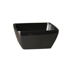 Купа, PET, квадратна, 19x19см, h9см, 1,5л, черна, стакабъл, FRIENDLY – APS