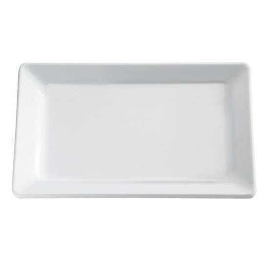 Плато, PET, GN 1/2, правоъгълно, 32,5x26,5xh3см, бяло, стакабъл, FRIENDLY – APS
