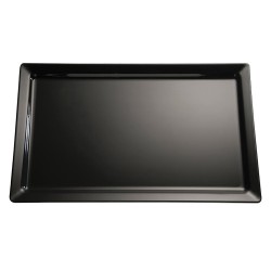 Плато, PET, GN 1/2, правоъгълно, 32,5x26,5xh3см, черно, стакабъл, FRIENDLY – APS
