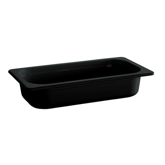 Гастронорм, PET, GN 1/3, 32,5x17,6xh6,5см, 2л, черен, стакабъл, FRIENDLY – APS
