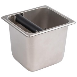 Иноксов контейнер за отпадъчно кафе / ударна кутия, GN 1/6, 17,6x16,2xh15см, 2,4л – APS