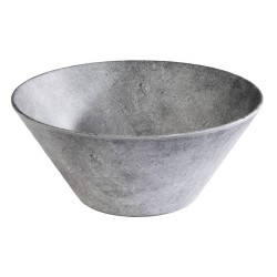Меламинова купа, кръгла, ф28см, h12см, 3л, сива, стакабъл, CONCRA – APS